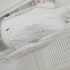 Nike white light jacket with removable sleeves xs